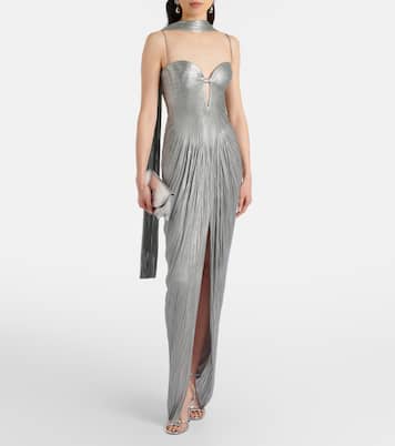 Tonia cutout silk tulle gown | Maria Lucia Hohan