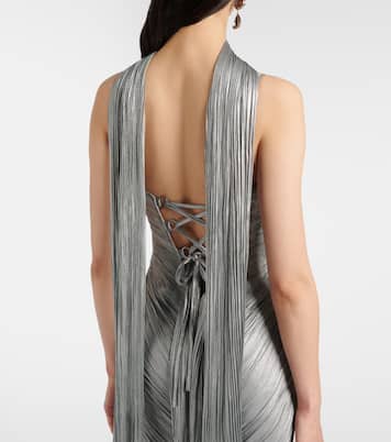 Tonia cutout silk tulle gown | Maria Lucia Hohan