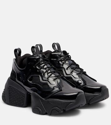 Cutout platform sneakers | Noir Kei Ninomiya