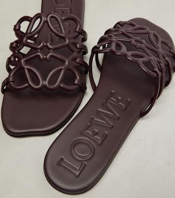 Petal Anagram leather slides | Loewe