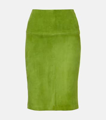 Gin suede midi skirt | Stouls