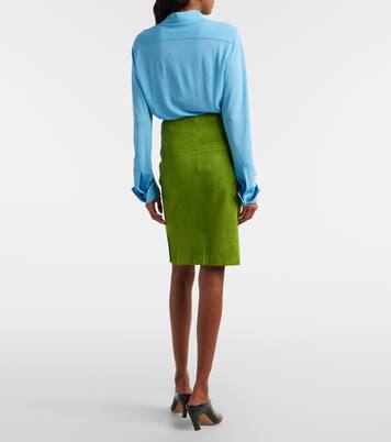 Gin suede midi skirt | Stouls