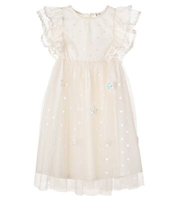 Embellished polka-dot tulle dress | Bebe Organic