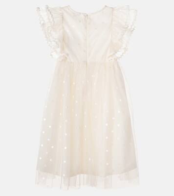 Embellished polka-dot tulle dress | Bebe Organic