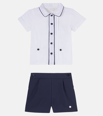 Baby cotton-blend shirt and shorts set | Patachou