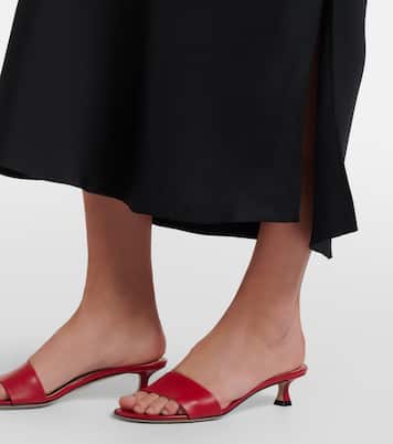 Combo leather slides | The Row