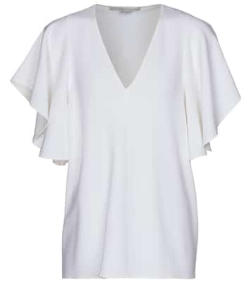 Mallory stretch-cady top | Stella McCartney
