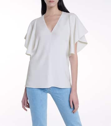 Mallory stretch-cady top | Stella McCartney