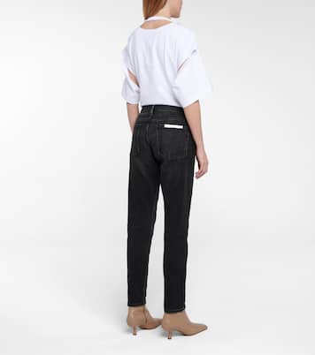 Le Garçon cropped mid-rise skinny jeans | Frame
