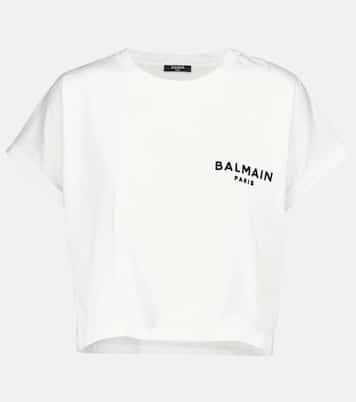 Camiseta de algodón con logo | Balmain