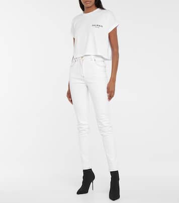 Camiseta de algodón con logo | Balmain