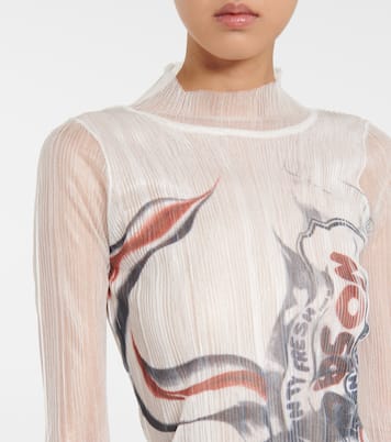 Top transparente estampado | JW Anderson