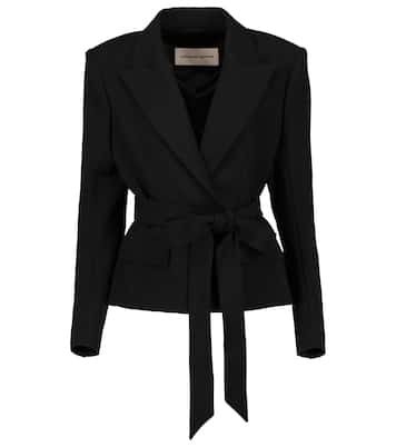 Blazer in crêpe con cintura | Alexandre Vauthier