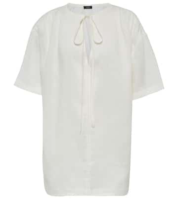 Blouse à lavallière en ramie | Joseph