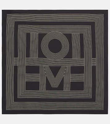 Foulard in cotone e seta con logo | Toteme