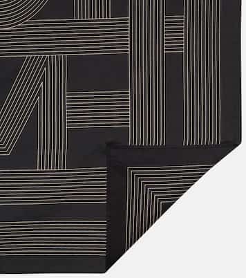 Foulard in cotone e seta con logo | Toteme