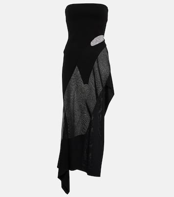 Strapless midi dress | Mugler