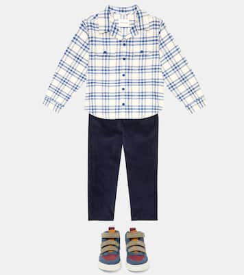 Chemise Jean en coton à carreaux | The New Society