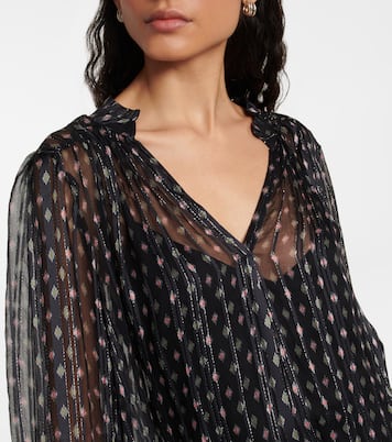 Bluse aus einem Baumwollgemisch | Velvet