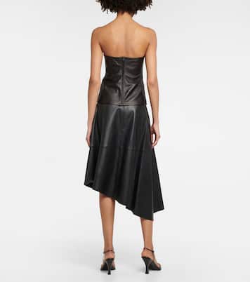 Essentials leather bustier top | CO