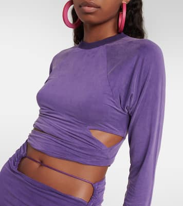 Le T-shirt Espelho cutout crop top | Jacquemus