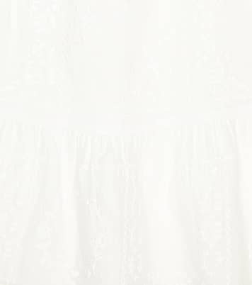 Embroidered cotton voile dress | Chloé Kids