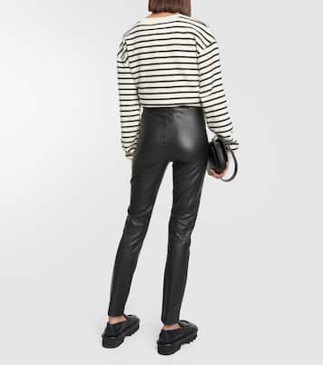 Leisure - Pantaloni slim Zefir in similpelle | Max Mara
