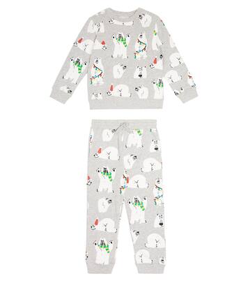 Printed cotton jersey sweater and sweatpants | Stella McCartney Kids