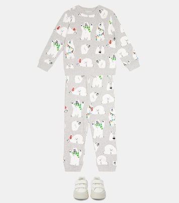 Printed cotton jersey sweater and sweatpants | Stella McCartney Kids