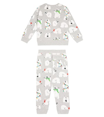 Printed cotton jersey sweater and sweatpants | Stella McCartney Kids