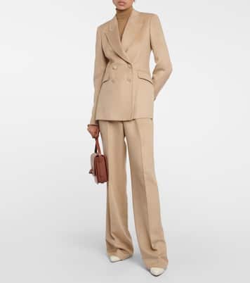Weite High-Rise-Hose Norman aus Seide | Gabriela Hearst