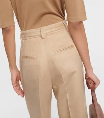 Weite High-Rise-Hose Norman aus Seide | Gabriela Hearst