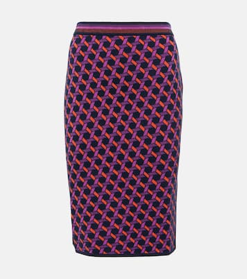 Falda midi Hazel en jacquard | Diane von Furstenberg