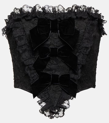 Bustier-Top aus Spitze | Alessandra Rich