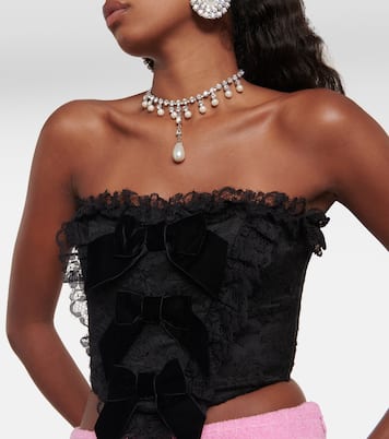 Bustier-Top aus Spitze | Alessandra Rich