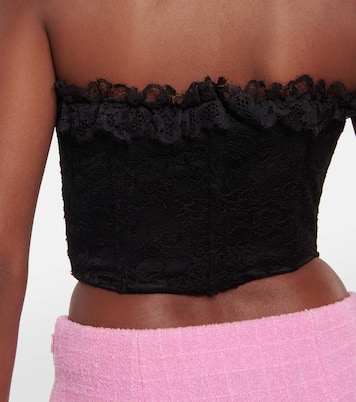 Bustier-Top aus Spitze | Alessandra Rich