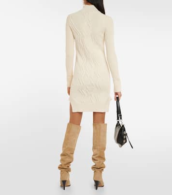 Atina cable-knit wool-blend minidress | Isabel Marant