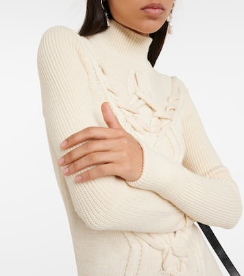 Atina cable-knit wool-blend minidress | Isabel Marant