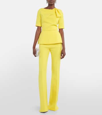 Mattea draped crêpe top | Safiyaa