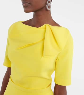 Mattea draped crêpe top | Safiyaa