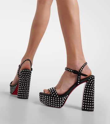 Sandales Movida Jane Strass Boum à plateau | Christian Louboutin