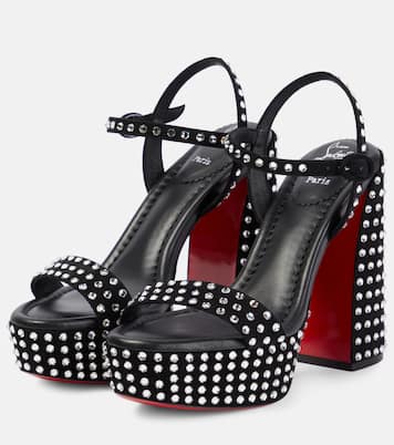 Sandales Movida Jane Strass Boum à plateau | Christian Louboutin
