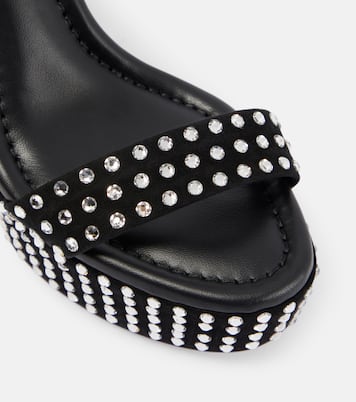 Sandales Movida Jane Strass Boum à plateau | Christian Louboutin