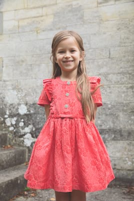 Verziertes Kleid aus Jacquard | Self-Portrait Kids