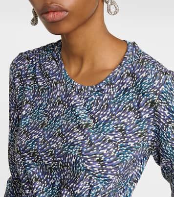 Vestido midi Jelina de jersey floral | Marant Etoile