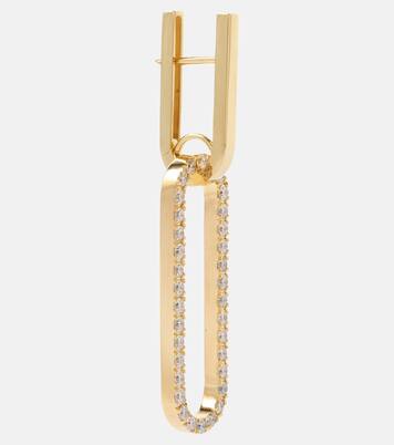Link 18kt gold hoop earrings with diamonds | Bucherer Fine Jewellery