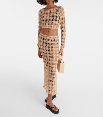Bella crochet cotton crop top | Anna Kosturova