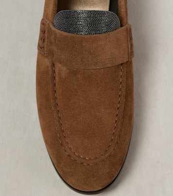 Loafers Monili aus Veloursleder | Brunello Cucinelli