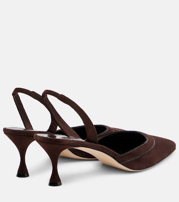 Escarpins Brontiasli 50 en daim | Manolo Blahnik