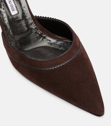 Escarpins Brontiasli 50 en daim | Manolo Blahnik